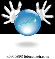 Profit Future Crystal Ball In Hands Profit Future Crystal Ball In Hands
