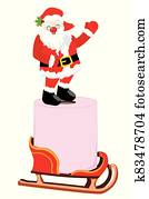 Santa and pink toilet paper Santa and pink toilet paper