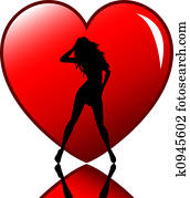 sexy female in heart sexy female in heart