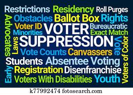 Voter Suppression Word Cloud Voter Suppression Word Cloud