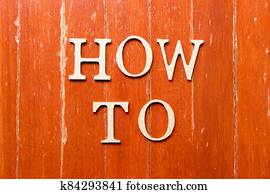 alfabetbrief, in, woord, hoe, om te, op, oud, rood, kleur, hout, schaaltje, achtergrond