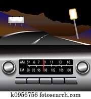 ashboard Radio AM FM Highway Drive Background ashboard Radio AM FM Highway Drive Background