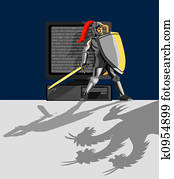 Knight protecting pc Knight protecting pc