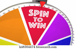 Spin to Win Game Show Wheel Play Jackpot 3d Illustration Spin to Win Game Show Wheel Play Jackpot 3d Illustration