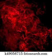 Red smoke over black Red smoke over black