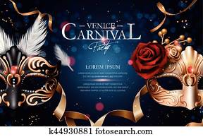Venice carnival poster Venice carnival poster
