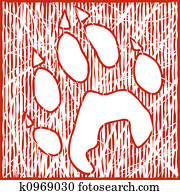 Wolf print Wolf print