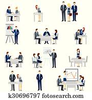 Business Coaching Icons Set