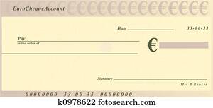 euro, check