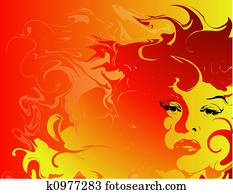 Fiery woman background Fiery woman background Fiery woman background Fiery woman background