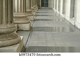 Law and Order Pillars Outside Court Law and Order Pillars Outside Court