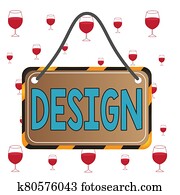 Text sign showing Design. Conceptual photo plan drawing produced to show look function or workings of building Board attached string color black yellow frame empty blank rectangle shape. Text sign showing Design. Conceptual photo plan drawing produced to show look function or workings of building Board attached string color black yellow frame empty blank rectangle shape.