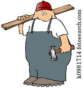 Carpenter With A Hammer Carpenter With A Hammer