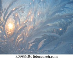 Frost abstract background