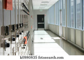lockers in hallway