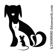 lustig, hund, katze maus, zusammensetzung lustig, hund, katze maus, zusammensetzung