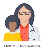 Pediatrician Vector Icon Pediatrician Vector Icon