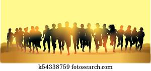 Running people Running people
