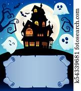 Small parchment and haunted mansion 1