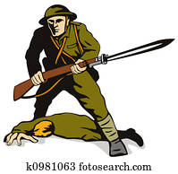 Soldier with bayonet Soldier with bayonet