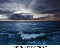 Stormy ocean