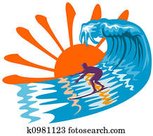 Surfing the big waves Surfing the big waves