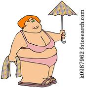 Woman In A Bikini Woman In A Bikini