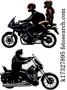 人, そして, 恋人, 乗馬の自転車