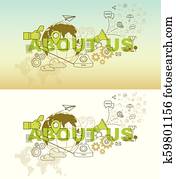 About us website banner concept About us website banner concept