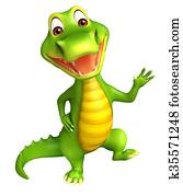 cute Aligator cartoon character cute Aligator cartoon character