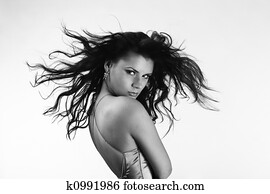 deslumbrante, mulher