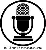 Microphone icon. Microphone icon.