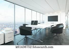 Modern conference room interior Modern conference room interior
