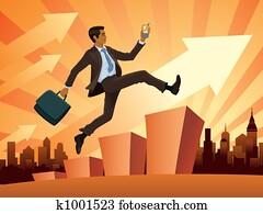Businessman in a hurry Businessman in a hurry