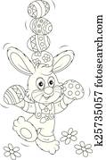 Easter Bunny juggler Easter Bunny juggler