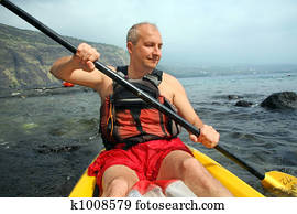 Man kayaking Man kayaking