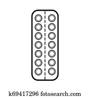 Medizinische, pharmazeutisch, tabletten, tabletten, in, dass, paket