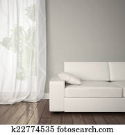 Part of interior with sofa Part of interior with sofa