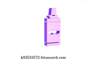 Purple Shaving gel foam icon isolated on white background. Shaving cream. Minimalism concept. 3d illustration 3D render Purple Shaving gel foam icon isolated on white background. Shaving cream. Minimalism concept. 3d illustration 3D render