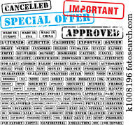 Rubber stamp collection