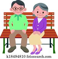 výstižný, senior couple