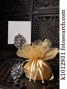 Golden Favour with Crystals