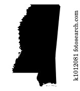 map of Mississippi, USA map of Mississippi, USA