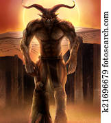 Minotaur Illustration Minotaur Illustration