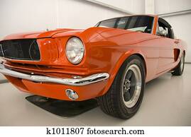 Orange Mustang Old Car Orange Mustang Old Car