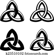 Celtic heart knot - vector symbols Clipart | k13738683 | Fotosearch