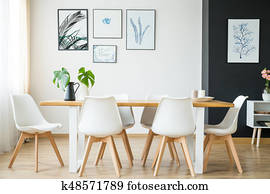 Bright dining room Bright dining room