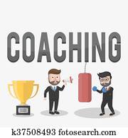 coaching, giving, nelokāms, dresēšana, f