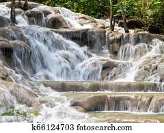 Falls at Dunns River Jamaica Falls at Dunns River Jamaica