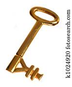 Gold yen key